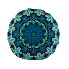 Kaleidoscope Mandala Ornament Standard 15  Premium Round Cushions