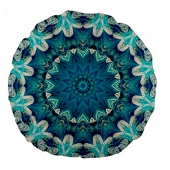 Kaleidoscope Mandala Ornament Large 18  Premium Round Cushions