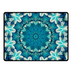 Kaleidoscope Mandala Ornament Two Sides Fleece Blanket (small)