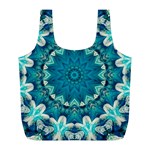 Kaleidoscope Mandala Ornament Full Print Recycle Bag (L) Front