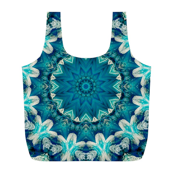 Kaleidoscope Mandala Ornament Full Print Recycle Bag (L)