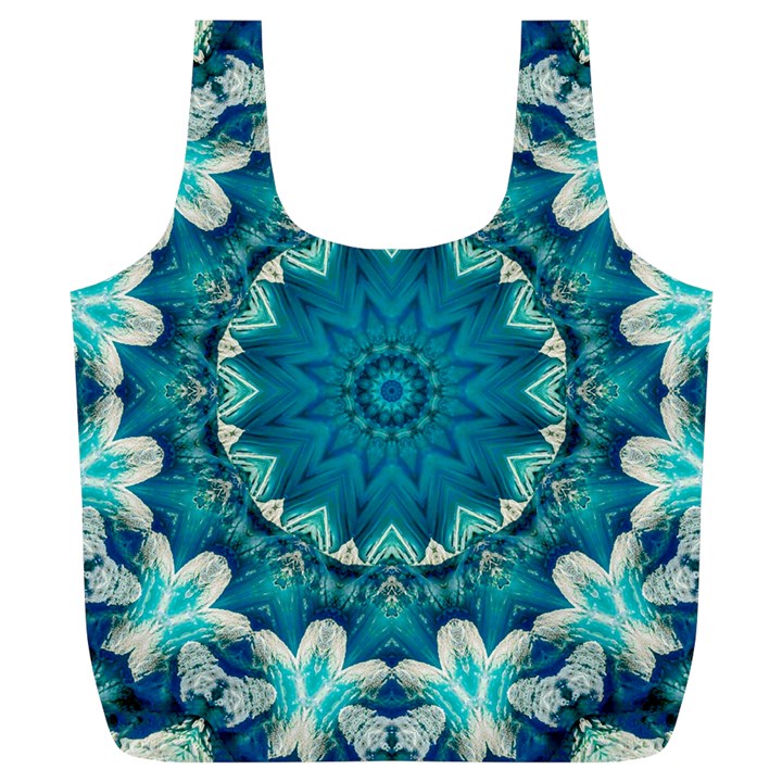 Kaleidoscope Mandala Ornament Full Print Recycle Bag (XL)