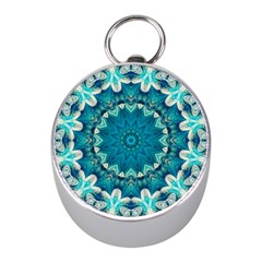 Kaleidoscope Mandala Ornament Mini Silver Compasses by Jancukart