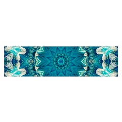 Kaleidoscope Mandala Ornament Oblong Satin Scarf (16  X 60 )