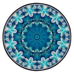 Kaleidoscope Mandala Ornament Wireless Fast Charger(black) by Jancukart