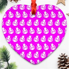 Ladybug Vector Geometric Tile Pattern Ornament (heart)