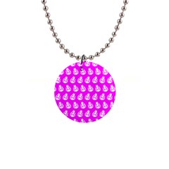 Ladybug Vector Geometric Tile Pattern 1  Button Necklace by GardenOfOphir