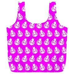 Ladybug Vector Geometric Tile Pattern Full Print Recycle Bag (xxxl)