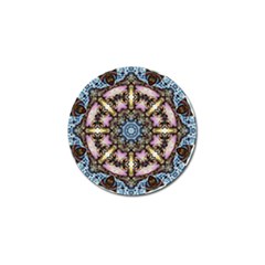 Abstract Kaleidoscope Digital Golf Ball Marker