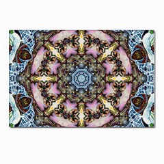 Abstract Kaleidoscope Digital Postcards 5  X 7  (pkg Of 10)