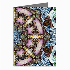 Abstract Kaleidoscope Digital Greeting Cards (pkg Of 8) by Jancukart