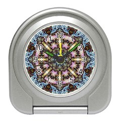 Abstract Kaleidoscope Digital Travel Alarm Clock