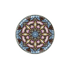 Abstract Kaleidoscope Digital Hat Clip Ball Marker