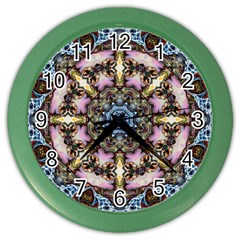 Abstract Kaleidoscope Digital Color Wall Clock