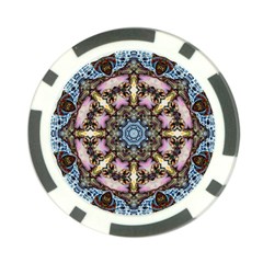 Abstract Kaleidoscope Digital Poker Chip Card Guard