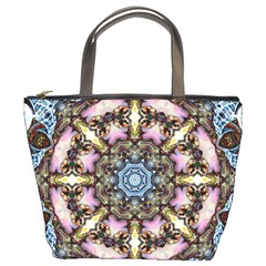 Abstract Kaleidoscope Digital Bucket Bag