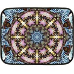 Abstract Kaleidoscope Digital Two Sides Fleece Blanket (Mini) 35 x27  Blanket Front