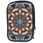 Abstract Kaleidoscope Digital Compact Camera Leather Case Front