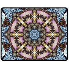 Abstract Kaleidoscope Digital Fleece Blanket (medium)