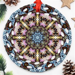 Abstract Kaleidoscope Digital Ornament (round Filigree)