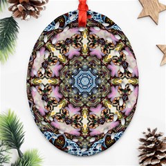 Abstract Kaleidoscope Digital Ornament (oval Filigree)