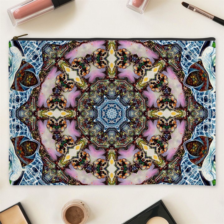 Abstract Kaleidoscope Digital Cosmetic Bag (XXXL)