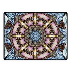 Abstract Kaleidoscope Digital Two Sides Fleece Blanket (small)