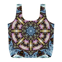 Abstract Kaleidoscope Digital Full Print Recycle Bag (l)