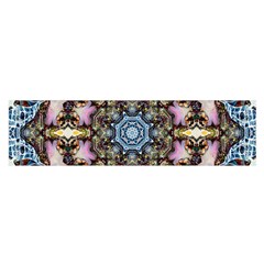 Abstract Kaleidoscope Digital Oblong Satin Scarf (16  X 60 )