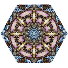 Abstract Kaleidoscope Digital Wooden Puzzle Hexagon by Jancukart