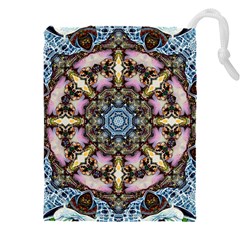 Abstract Kaleidoscope Digital Drawstring Pouch (4xl)