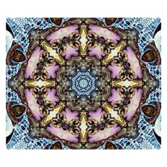 Abstract Kaleidoscope Digital Premium Plush Fleece Blanket (small)