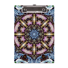 Abstract Kaleidoscope Digital A5 Acrylic Clipboard