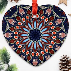 Abstract Kaleidoscope Digital Ornament (heart)