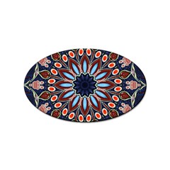 Abstract Kaleidoscope Digital Sticker (oval)