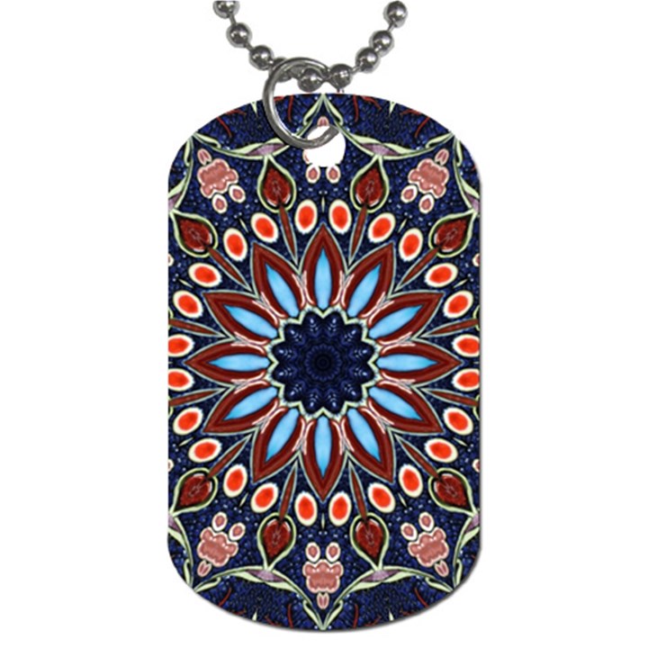 Abstract Kaleidoscope Digital Dog Tag (Two Sides)