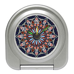 Abstract Kaleidoscope Digital Travel Alarm Clock