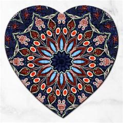 Abstract Kaleidoscope Digital Jigsaw Puzzle (heart) by Jancukart