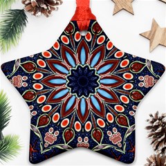 Abstract Kaleidoscope Digital Star Ornament (two Sides)