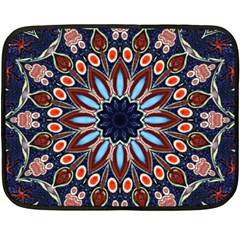 Abstract Kaleidoscope Digital Fleece Blanket (mini)