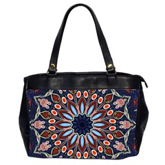 Abstract Kaleidoscope Digital Oversize Office Handbag (2 Sides)