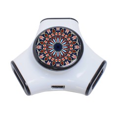 Abstract Kaleidoscope Digital 3-port Usb Hub