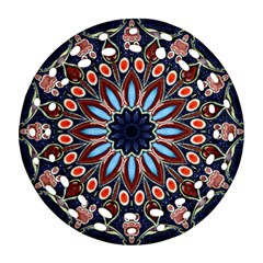 Abstract Kaleidoscope Digital Round Filigree Ornament (two Sides) by Jancukart