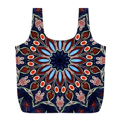 Abstract Kaleidoscope Digital Full Print Recycle Bag (l)