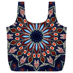 Abstract Kaleidoscope Digital Full Print Recycle Bag (xl)