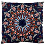 Abstract Kaleidoscope Digital Large Premium Plush Fleece Cushion Case (Two Sides) Front