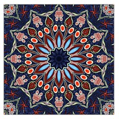 Abstract Kaleidoscope Digital Square Satin Scarf (36  X 36 )