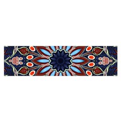 Abstract Kaleidoscope Digital Oblong Satin Scarf (16  X 60 )