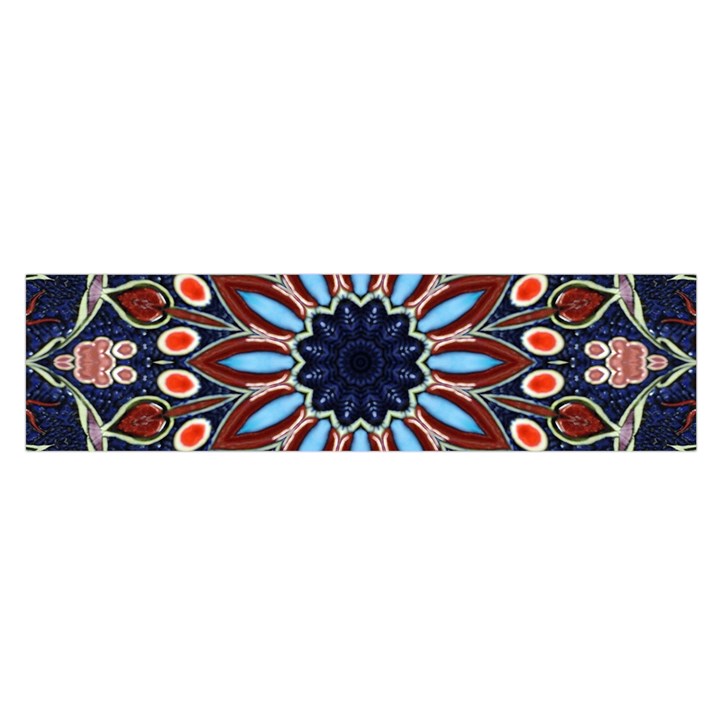 Abstract Kaleidoscope Digital Oblong Satin Scarf (16  x 60 )