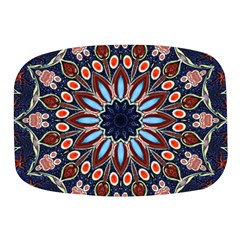 Abstract Kaleidoscope Digital Mini Square Pill Box